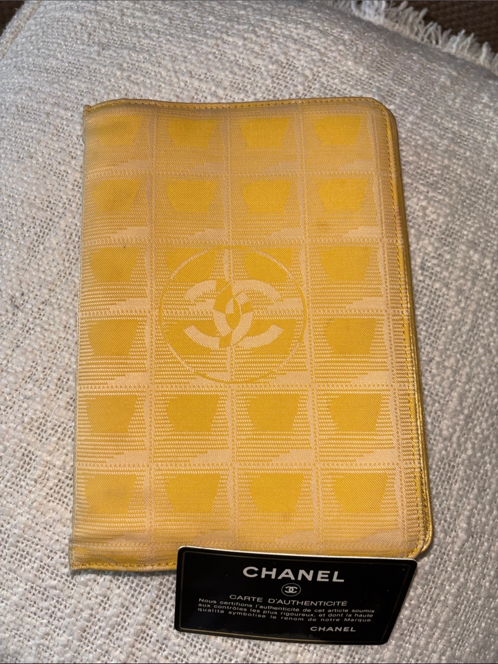 Chanel Yellow Travel Line 7” Agenda